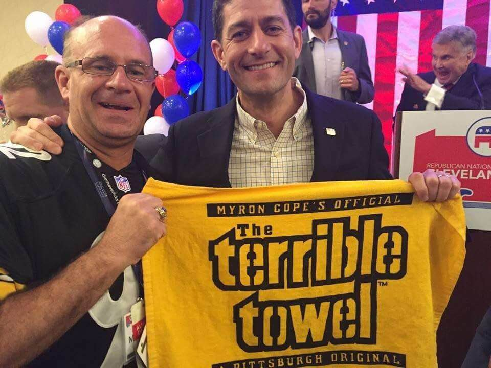 Pennsylvania delegate Mike McMullen with Paul Ryan