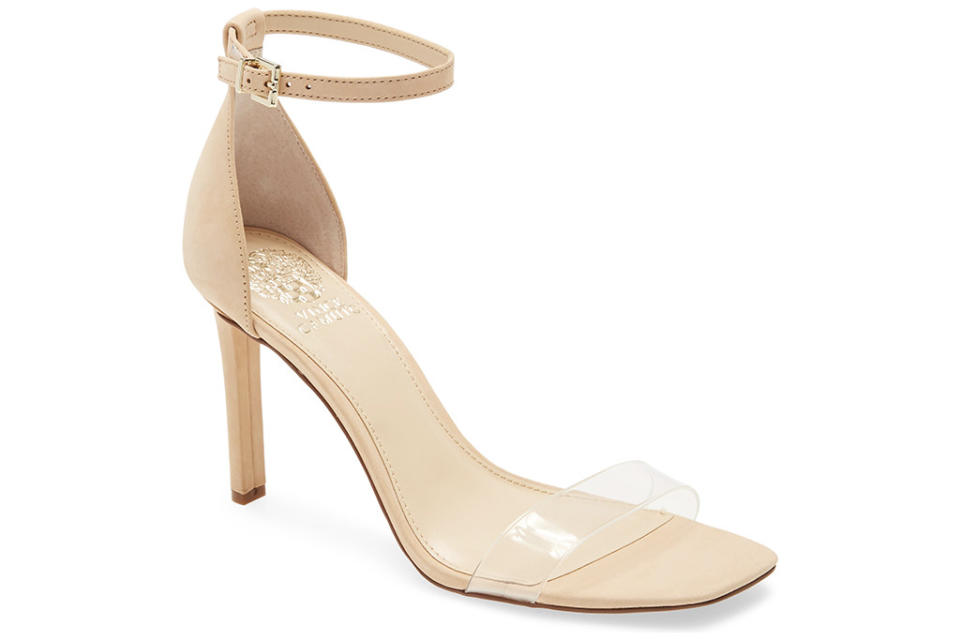 nude sandal, vince camuto, nude sandal trend 