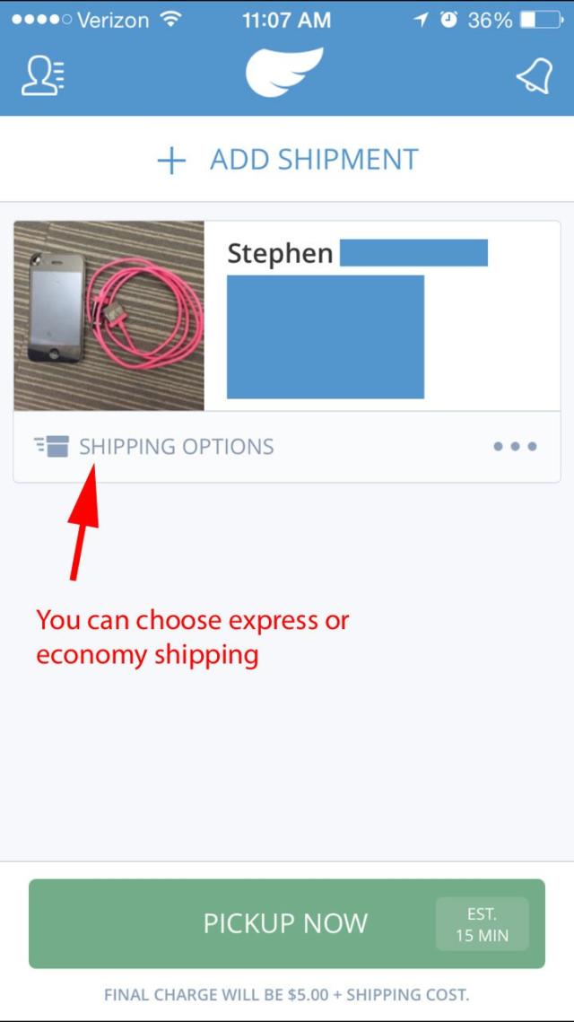 Complete hassle-free shipping for 5 dollars : Shyp.com