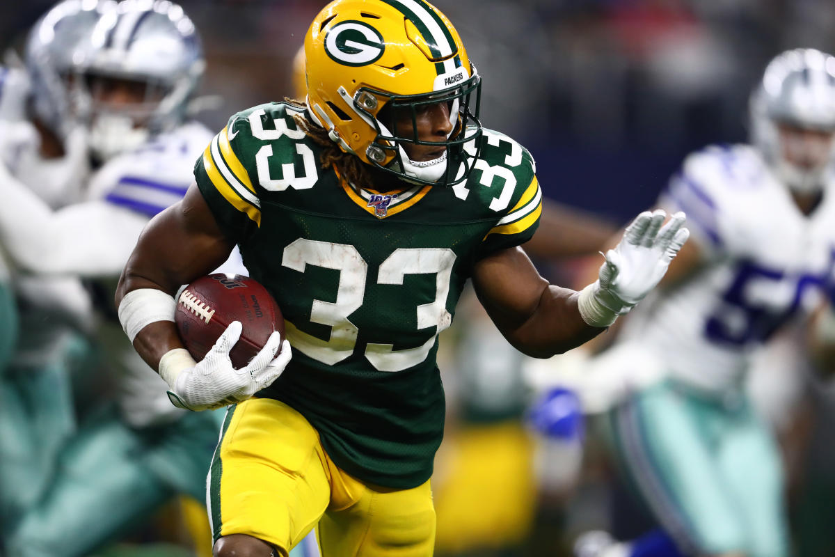 Packers RB Aaron Jones could be fined for waving at Cowboys CB Byron Jones  during TD celebration