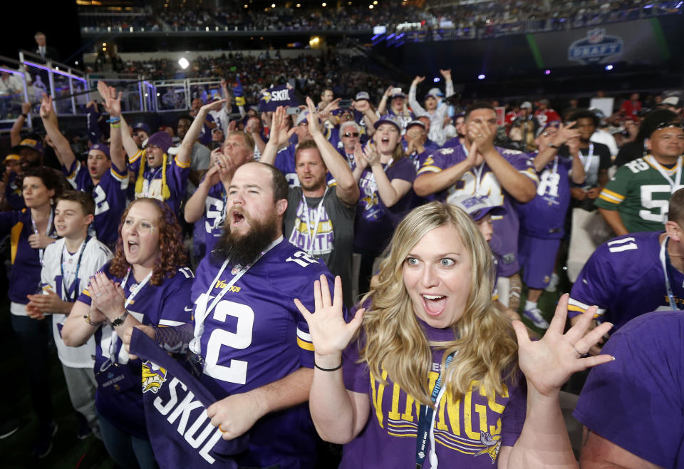 Vikings fever has overtaken the north. This team is legit, and it’s a fantasy power. (AP Photo/Michael Ainsworth)