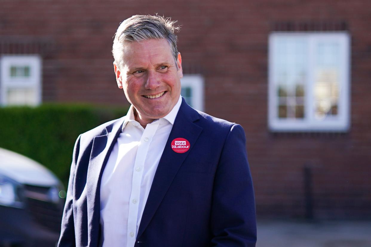 <p>Keir Starmer visiting St Mary’s Community Centre in Pontefract, Wales, on Wednesday</p> (Getty Images)