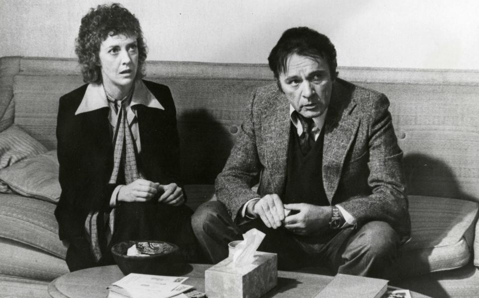 Atkins appears alongside Richard Burton in the 1977 psychological drama film Equus - Alamy Stock Photo