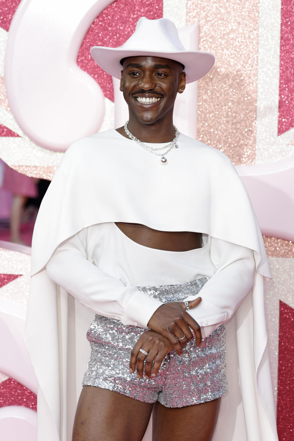 Ncuti Gatwa attends The European Premiere Of "Barbie" at Cineworld Leicester Square on July 12, 2023 in London, England.