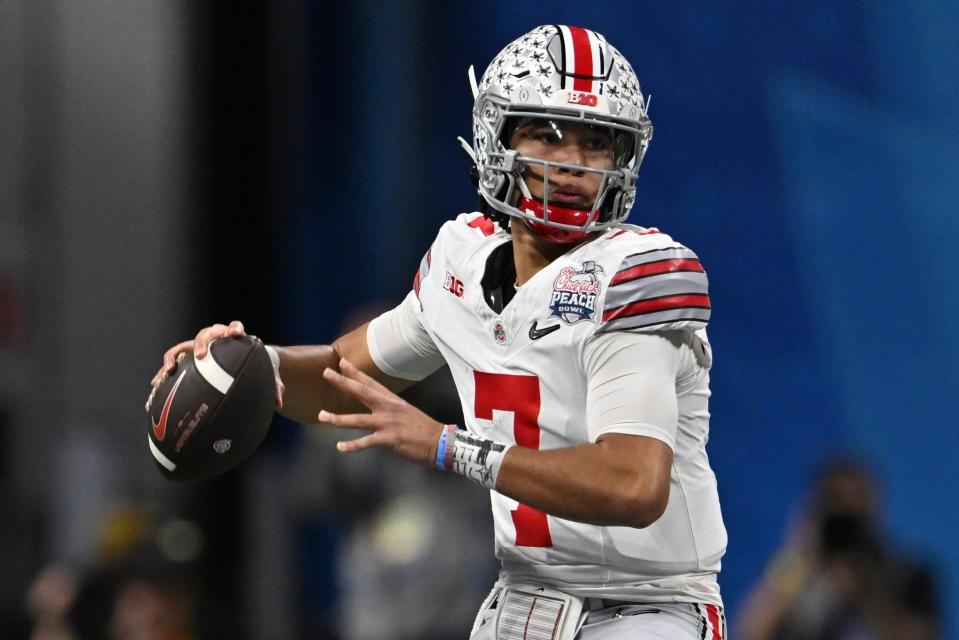 Ohio State quarterback C.J. Moore was once thought to be the top pick in this year's NFL Draft.