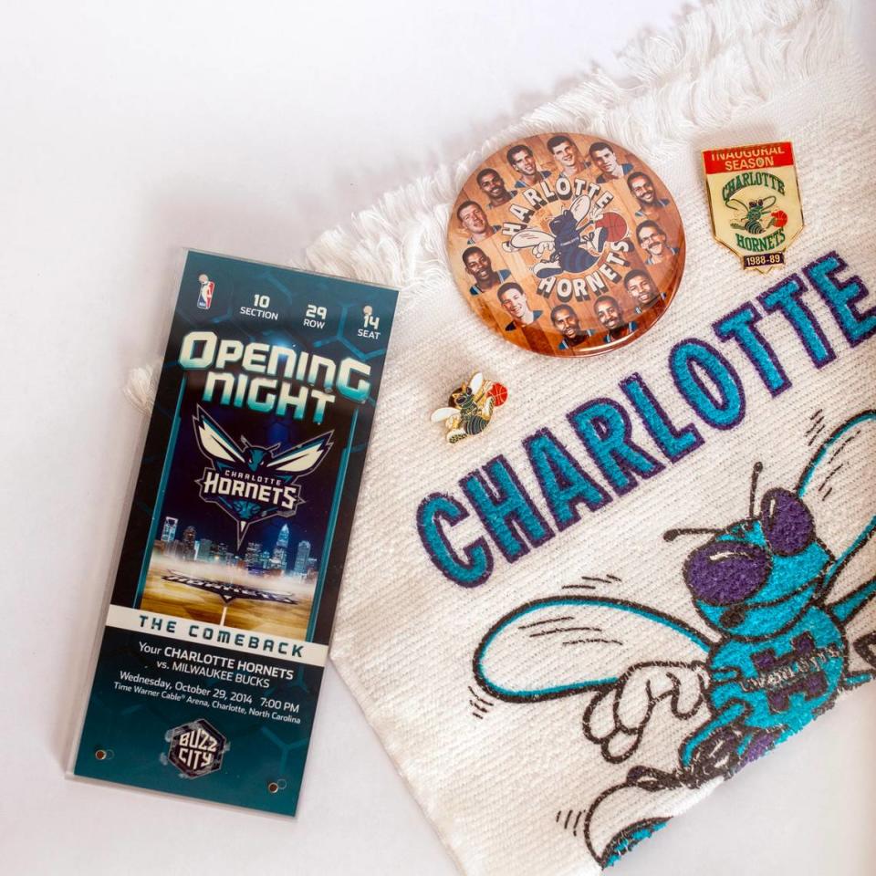 The Charlotte Hornets 35th anniversary exhibit, “Hive at 35,” is the only exhibit of its kind at the Charlotte Museum of History.