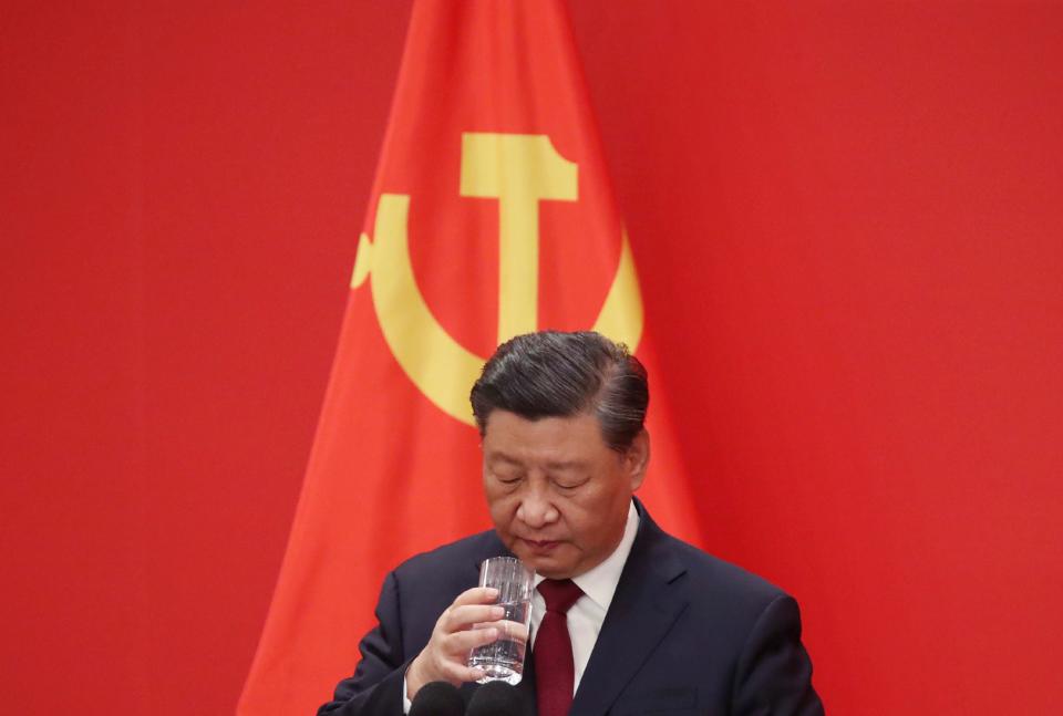 Chinas Wirtschaft schwächelt. Staats- und Parteichef Xi Jinping macht das Land wieder kommunistischer.  - Copyright: The Yomiuri Shimbun via AP Images