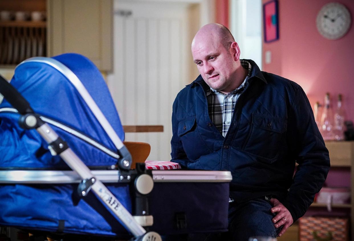 'Eastenders' are tackling male postnatal depression in their new storyline. (BBC/ Jack Barnes/Kieron McCarron/PA)