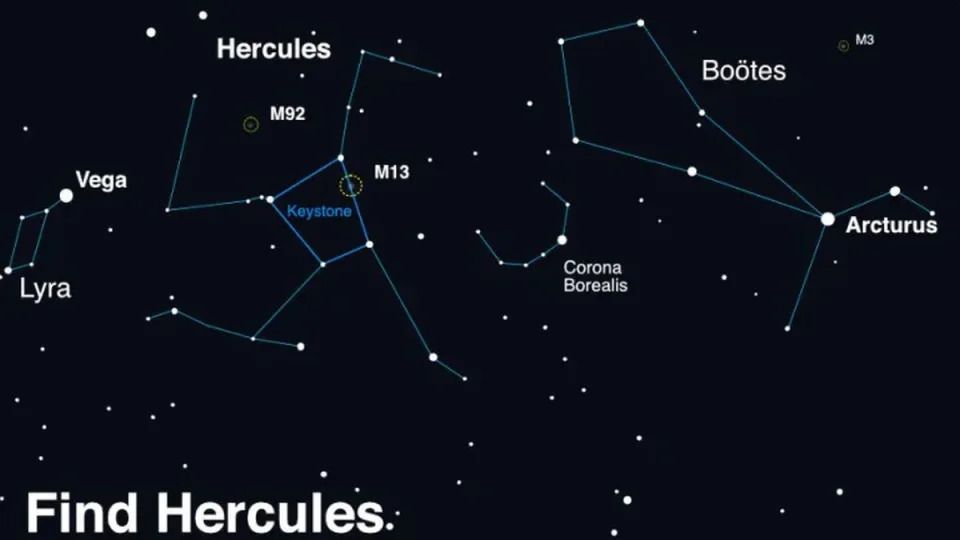 Infografía conceptual para localizar el punto donde la “nueva luz” aparecerá en algún momento entre hoy y septiembre | fuente NASA