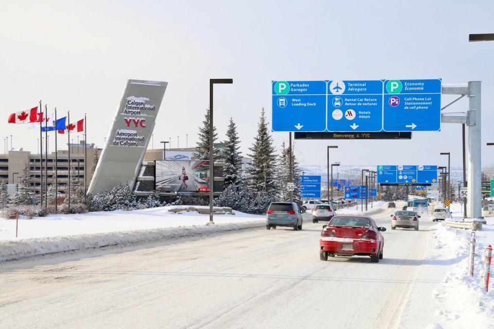 Calgary International Airport (YYC) in winter. Generic shot taken January 2017.