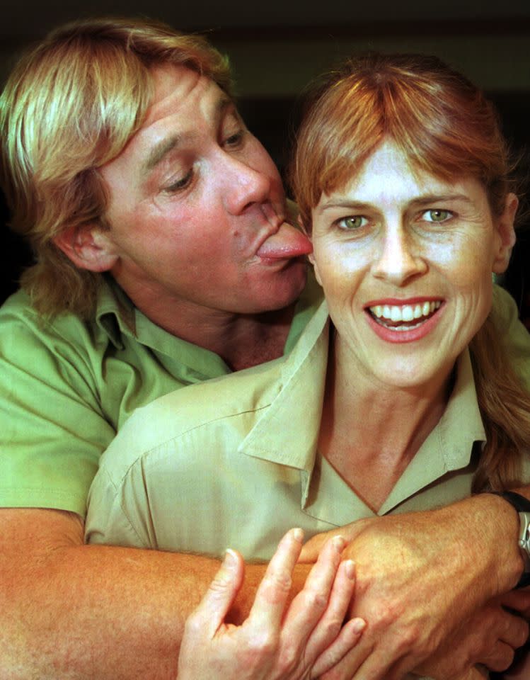 Steve und Terri Irwin waren 14 Jahre lang verheiratet bevor er 2006 verstarb. (Bild: Getty Images)