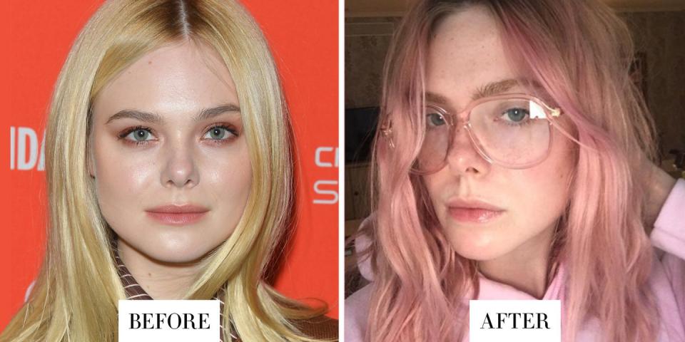 <p><strong>When: </strong>August 2018</p><p><strong>What: </strong>Pink Hair </p><p><strong>Why we love it: </strong>Blondes might have more fun, but bubblegum pink redefines the word. Fanning spent the dog days of summer rocking a pink 'do, which she showed off on Instagram. <br></p>