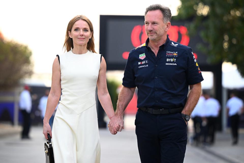 Geri Halliwell appeared alongside husband Christian Horner in Bahrain (Getty Images)