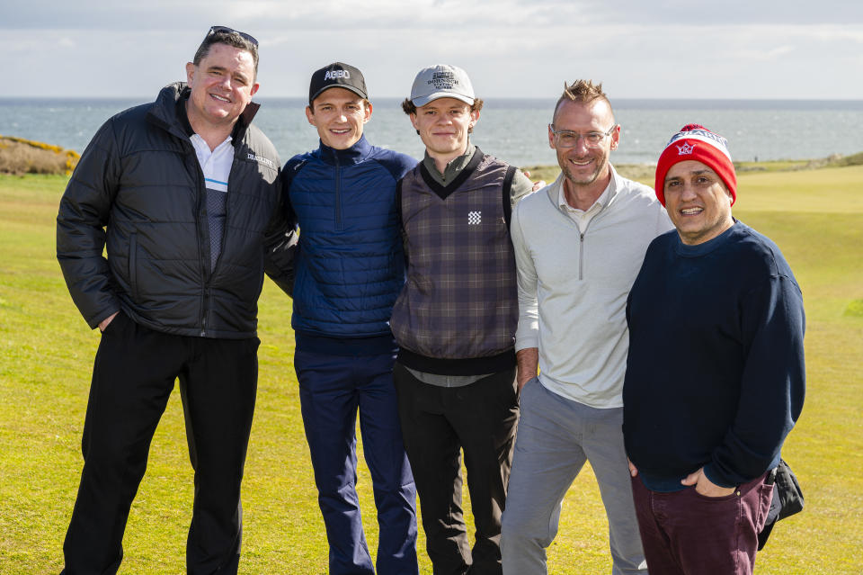 Mike Fleming Jr, Tom Holland, Harry Holland, Donald Mustard, Joe Russo. (Sands Film Festival).