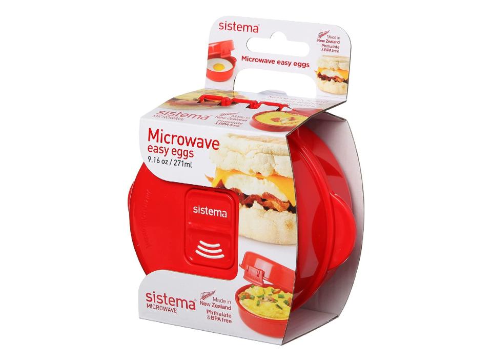 Red Sistema container for the microwave.