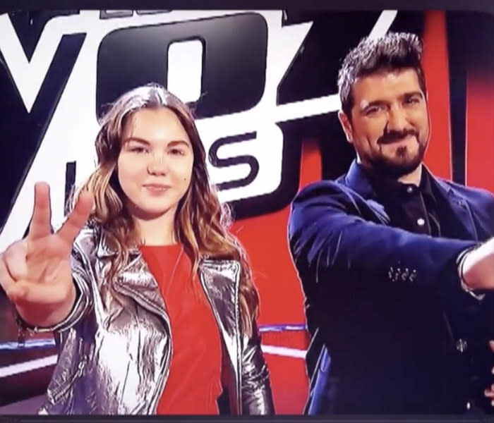 Rocío y Antonio en La voz kids