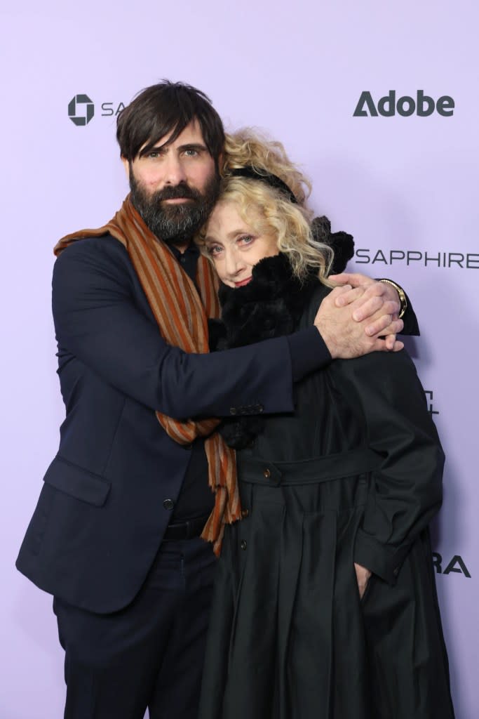Jason Schwartzman and Carol Kane attend the "Between The Temples" Premiere during the 2024 Sundance Film Festival at Park City Library on January 19, 2024 in Park City, Utah.
