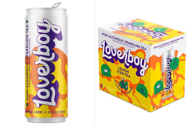 <p>Courtesy of Loverboy</p> Loverboy non-alcoholic lemon iced tea