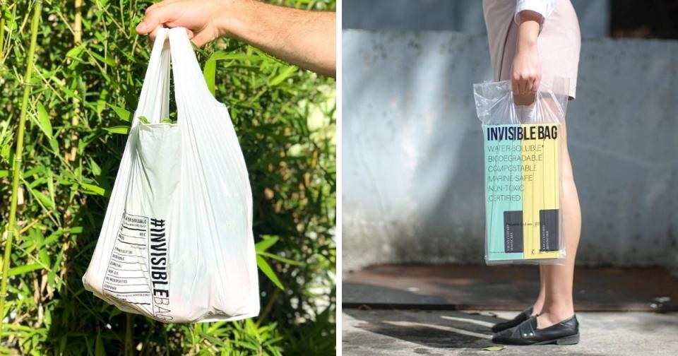 <p>A Hong Kong start-up company has launched an eco-friendly plastic bag dubbed “Invisible Bag” (Courtesy of @daction.today/Instagram)</p>
