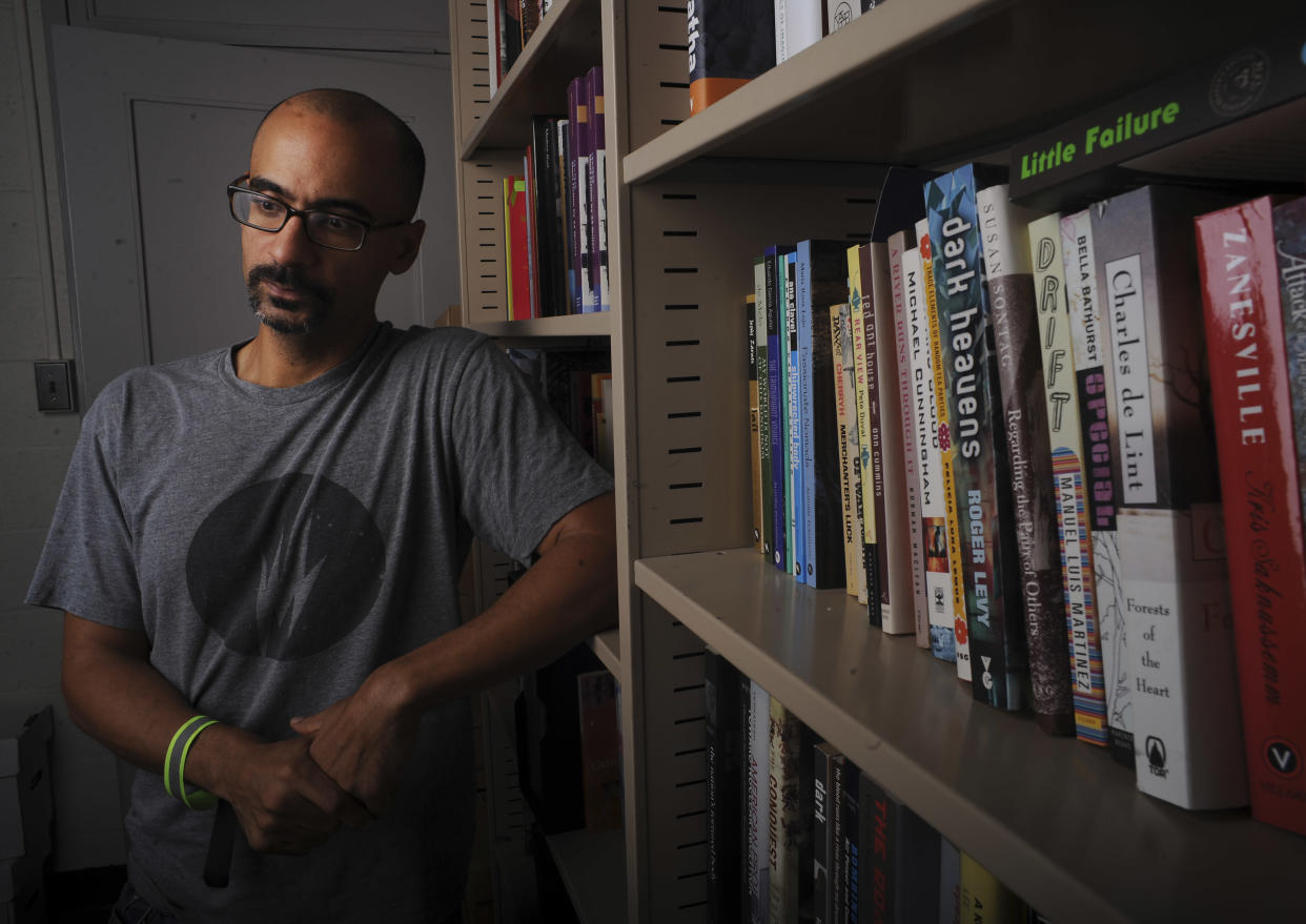 Pulitzer Prize writer Junot Diaz photographed at his MIT office on September 12, 2013. (Photo: Boston Globe via Getty Images)