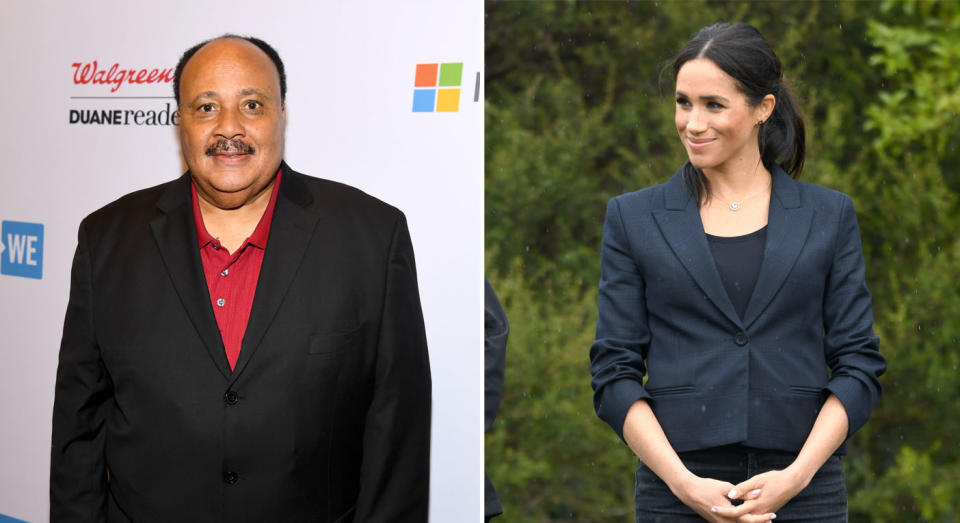 Martin Luther King III said he wasn't surprised by how Meghan was treated. (Getty Images)
