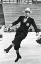 <p>'Men used to wear suits in the '30s and '40s to compete,' Weir says - he prefers today's costumes over the dressier versions (see slide #10 for why). Here, British ice skater Jack Edward Dunn wears a suit and a stylish hat to top it off.</p>