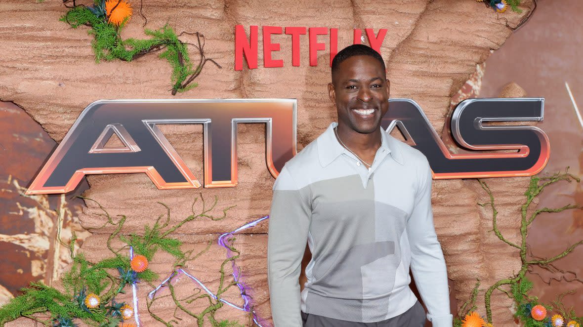 Sterling K. Brown attends the "ATLAS" Photo Call on May 04, 2024 in New York City. (Photo by Michael Loccisano/Getty Images)