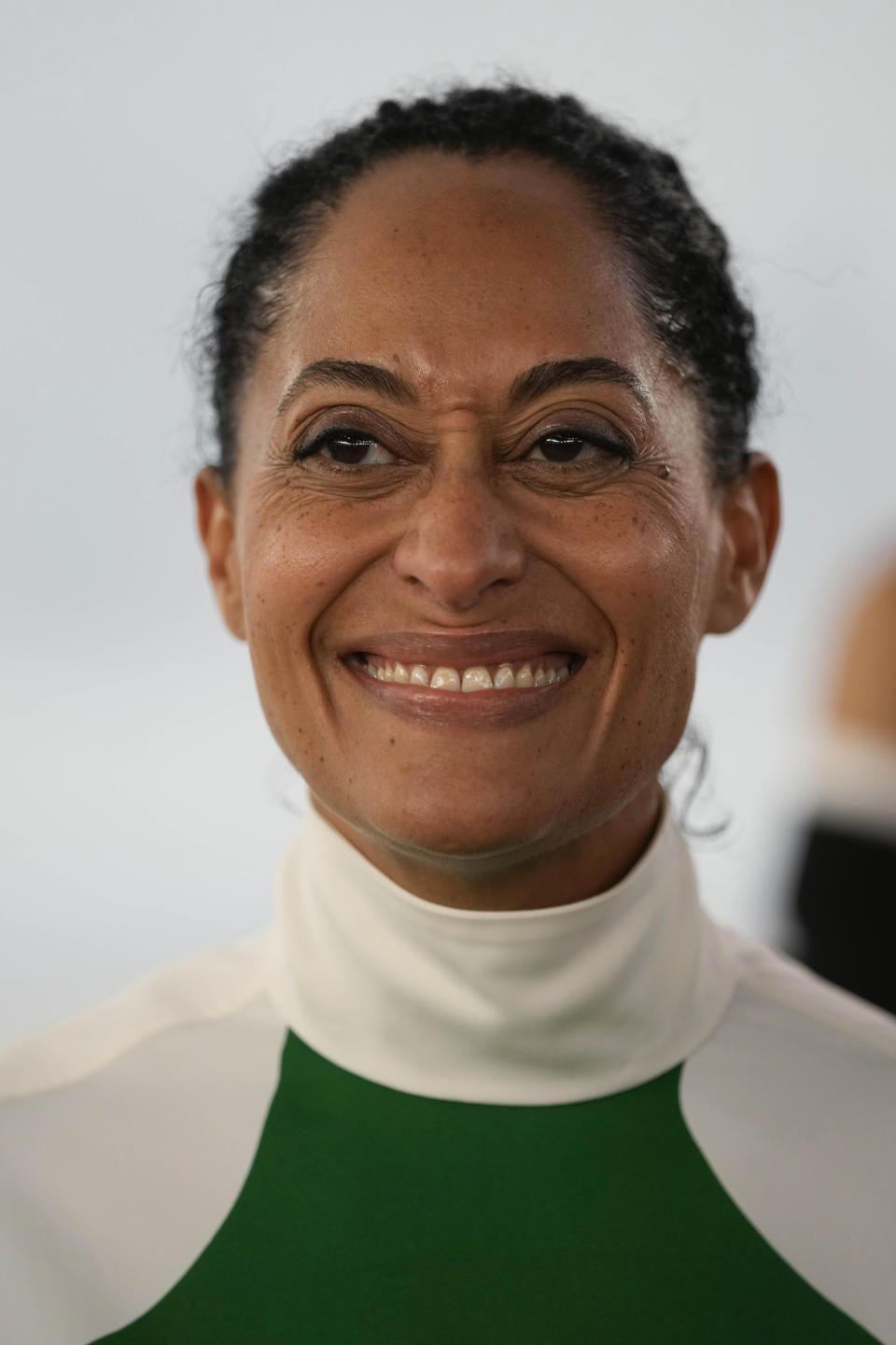 U.S. Actress Tracee Ellis Ross attends the Ferragamo women's Spring Summer 2024 fashion show presented in Milan, Italy, Saturday, Sept. 23, 2023. (AP Photo/Luca Bruno)