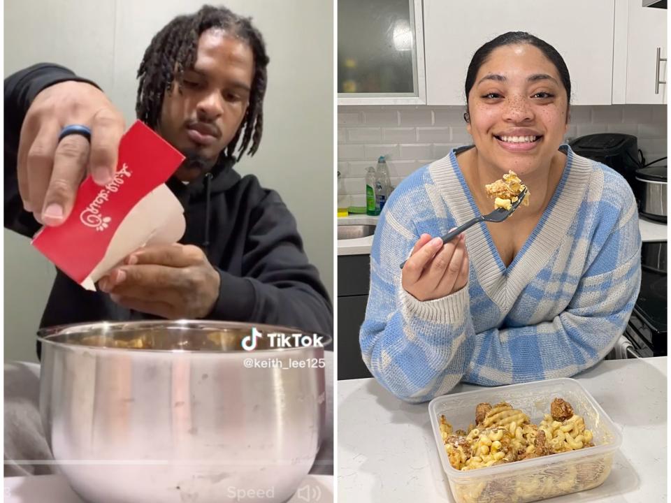 A side-by-side of TikTok influencer Keith Lee and Insider's reporter Lauren Edmonds.