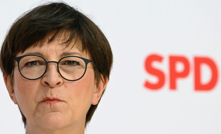 Kurz nach der Niederlage ihrer Partei bei der Europawahl hat SPD-Chefin Saskia Esken eine weitere Kandidatur für den Bundestag angekündigt. (Tobias SCHWARZ)