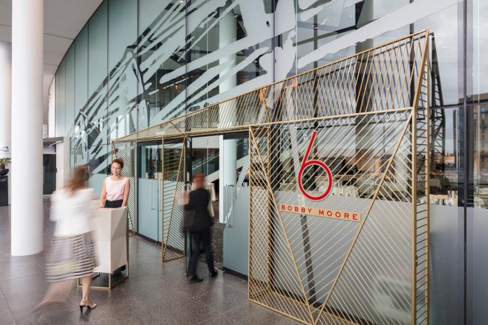 The entrance to the Bobby Moore lounge (Photograph Â© Adrian Lambert)