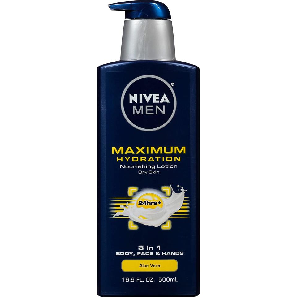 Nivea Men Maximum Hydration 3-in1- Nourishing Lotion; how to manscape