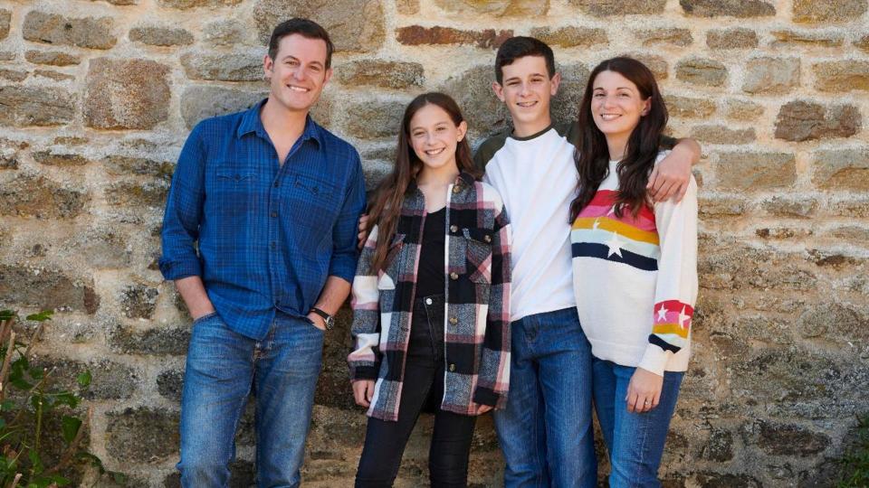 matt baker and wife nicola with their kids