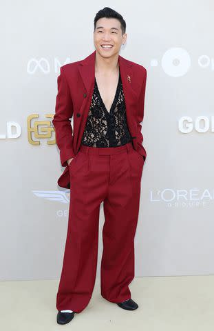<p>Monica Schipper/Getty</p> Joel Kim Booster attends the 2024 Gold Gala on May 11, 2024