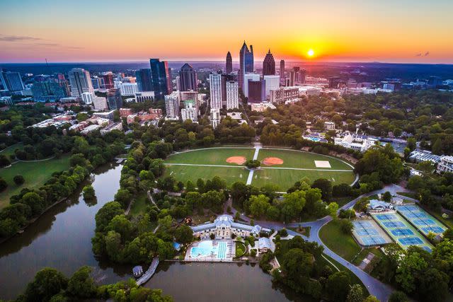 Getty Images/WIN-Initiative Aerial view of Piedmont Park, Atlanta