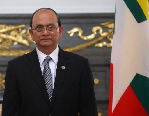 Myanmar President Thein Sein attends a regional summit in Tokyo on April 21. Several hardliners will leave Myanmar's top leadership in an imminent reshuffle, as the reformist regime welcomed the parliamentary debut of Aung San Suu Kyi's opposition