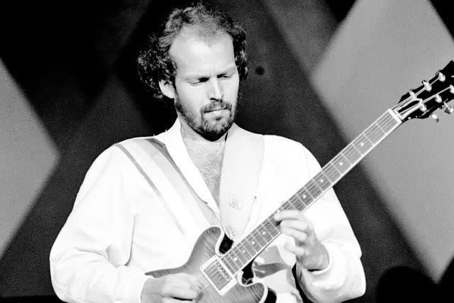 Gus Stewart/Redferns Lasse Wellander performs with ABBA at London's Wembley Arena in 1979