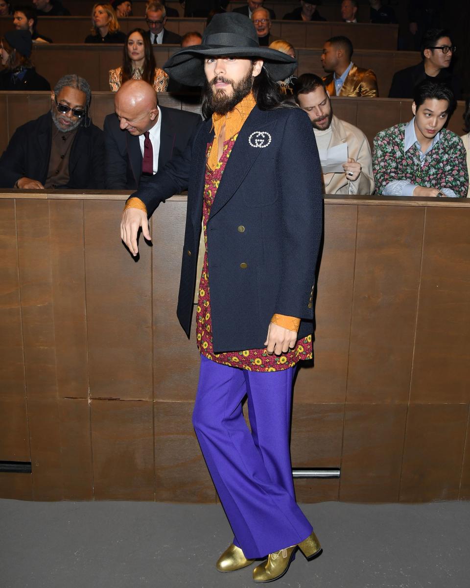 Jared Leto has perfected the art of dressing like Jared Leto.