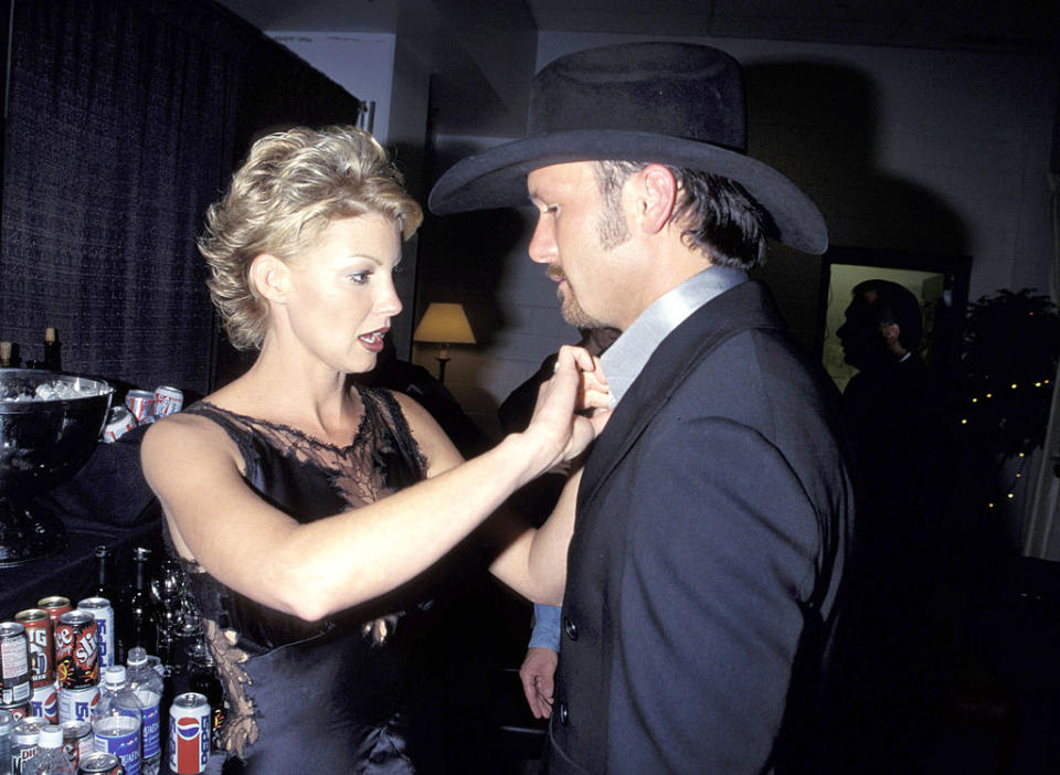 October 1996: Tim McGraw and Faith Hill get married