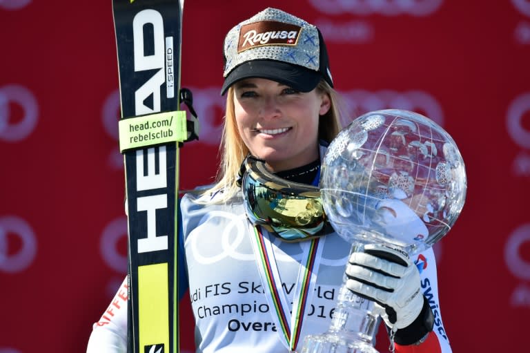 Switzerland's Lara Gut claimed the overall globe last season