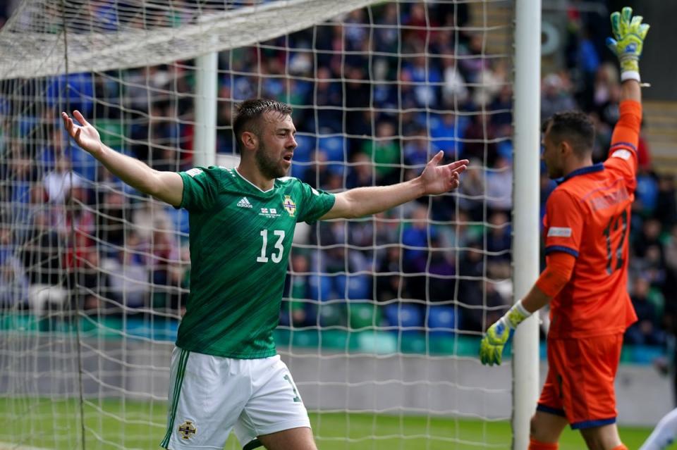 Conor McMenamin has been withdrawn from the Northern Ireland squad as a result of an historic video (Niall Carson/PA) (PA Wire)