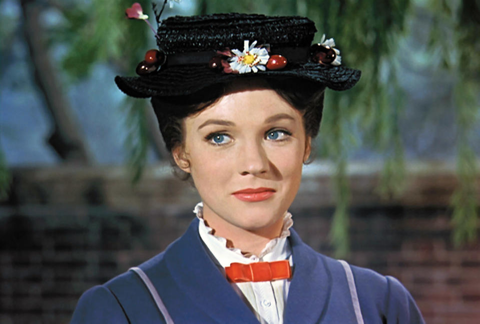 closeup of marry poppins