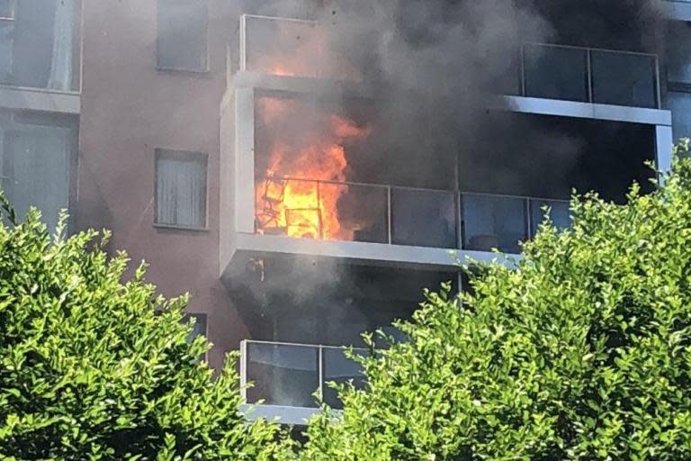 Battersea fire: 50 firefighters battle blaze at luxury flats in south-west London