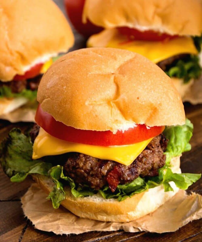 <p>Julies Eats and Treats</p><p>Who says you can't have a big juicy burger at brunch?</p><p><strong>Get The Recipe: <a href="https://www.julieseatsandtreats.com/whiskey-bacon-cheddar-burger/" rel="nofollow noopener" target="_blank" data-ylk="slk:Whiskey Bacon Cheddar Burgers;elm:context_link;itc:0;sec:content-canvas" class="link ">Whiskey Bacon Cheddar Burgers</a></strong></p><p><strong>Related: <a href="https://www.yahoo.com/lifestyle/happy-national-burger-day-indulge-150754339.html" data-ylk="slk:21 Best Stuffed Burger Recipes;elm:context_link;itc:0;sec:content-canvas;outcm:mb_qualified_link;_E:mb_qualified_link;ct:story;" class="link  yahoo-link">21 Best Stuffed Burger Recipes</a></strong></p>