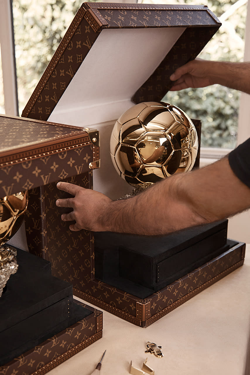 louis vuitton ballon dor trunk fifa football soccer monogram maison official partner