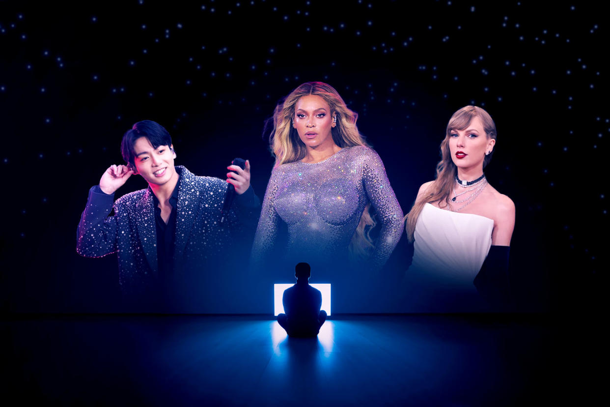 Jungkook, Beyoncé and Taylor Swift Photo illustration by Salon/Getty Images