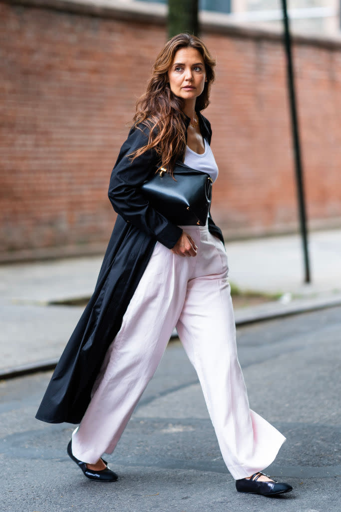 NEW YORK, NEW YORK - JUNE 05: Katie Holmes is seen in SoHo on June 05, 2024 in New York City. (Photo by Gotham/GC Images)