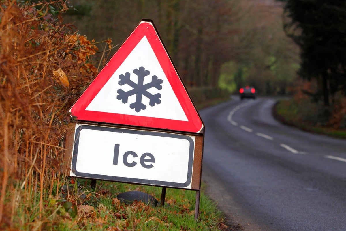 An ice warning has been issued (Chris Ison/PA) (PA Archive)