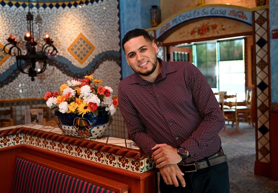 Michael Hernandez, director of operations at four Margaritas Mexican Restaurants, was working two restaurant jobs in 2015 as he moved up in the industry.