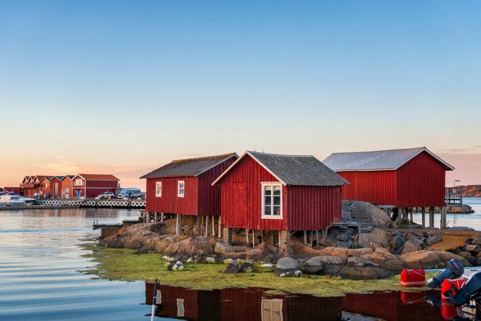 Cabins in Bohuslan, Sweden (Getty Images/iStockphoto)